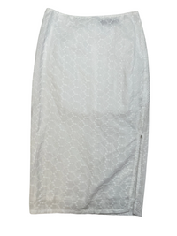 Lioness- White Lace Midi Skirt