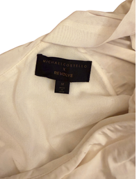 Michael Costello x REVOLVE White One Shoulder Crop Top (Like New)