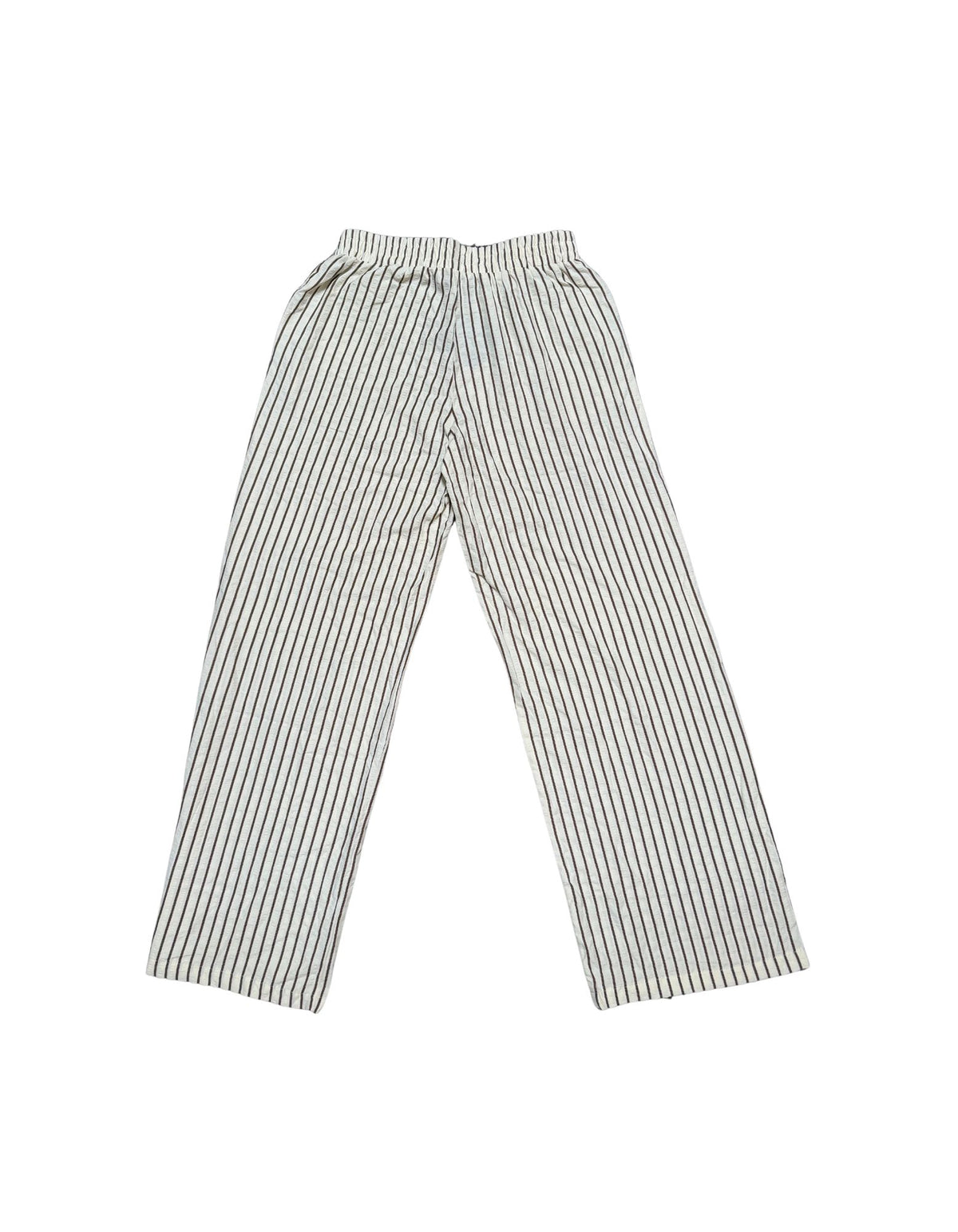 White Fox Striped Pants