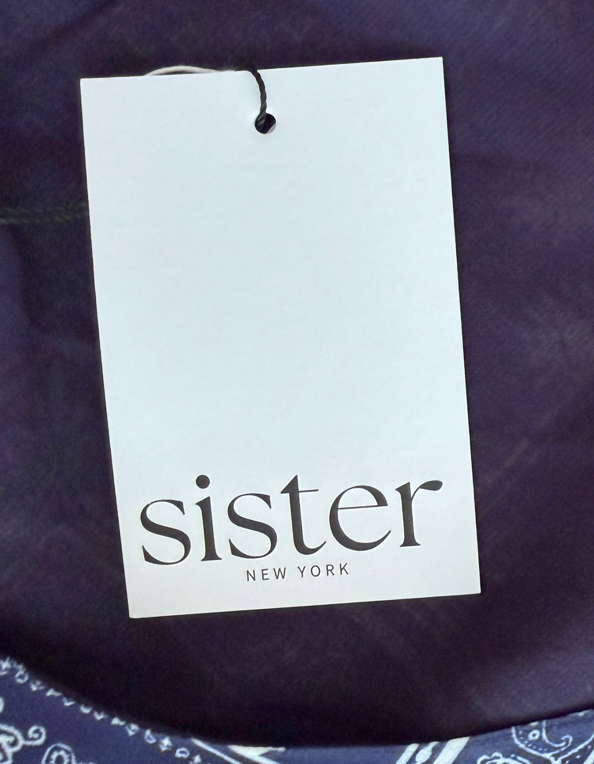 Sister New York Fox Dress in Navy Bandana - S (New With Tags)