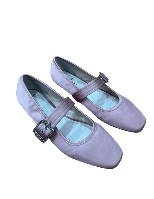 Lulus - Pink Buckle Ballet Flats - NEW