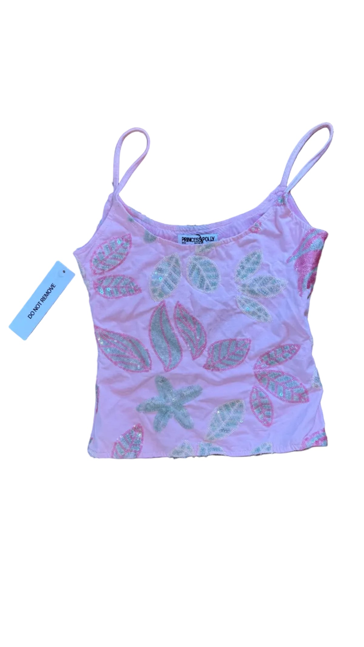 Proncsss Polly - Lunavia Sequin Cami Top Pink - XS (New With Tags)