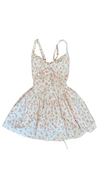Peppermayo - White Floral Mini Dress - S (Like New)