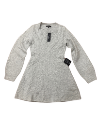 Lulus - Gray Sweater Dress - V Neck Mini Dress - New With Tags
