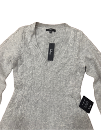 Lulus - Gray Sweater Dress - V Neck Mini Dress - New With Tags