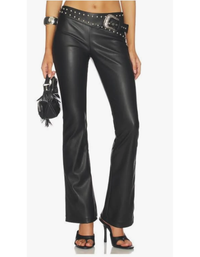 Superdown - Melisa Faux Leather Pant - Black - LG (NWT)