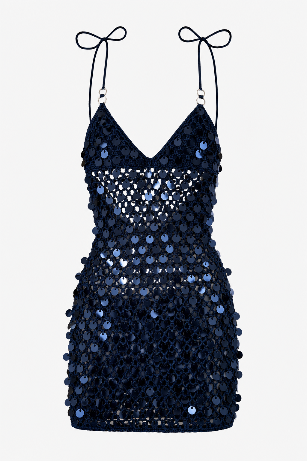 Outcast - Freya Mini Dress - Black Sequin Crochet - S/M (Like New)