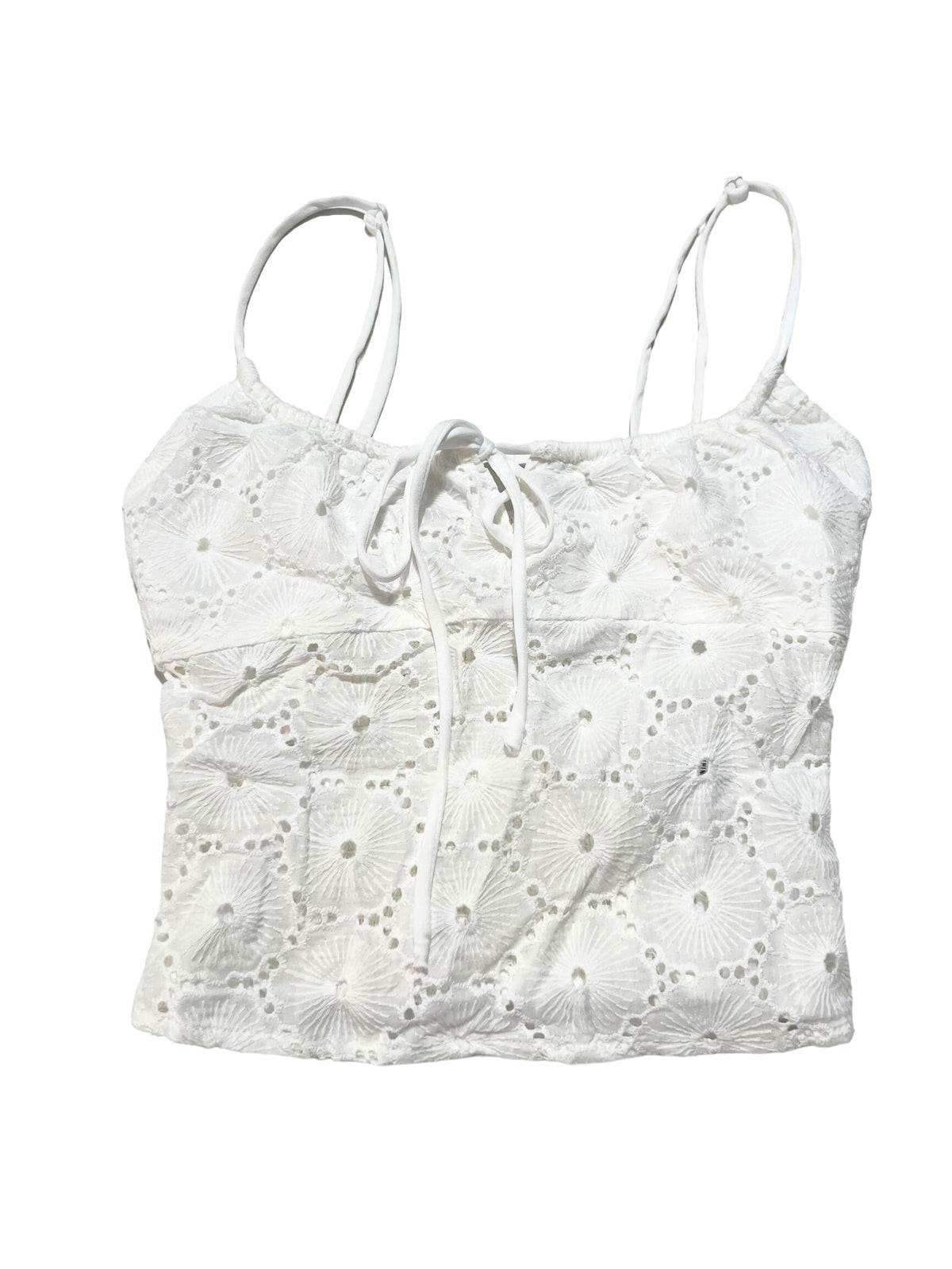 Et Clet- White Lace Tank Top