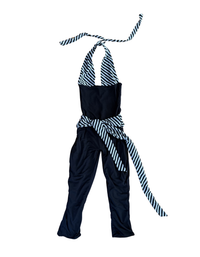 Outcast Malani Capri Jumpsuit - Black & White Striped Halter Jumpsuit - XS (Like New)