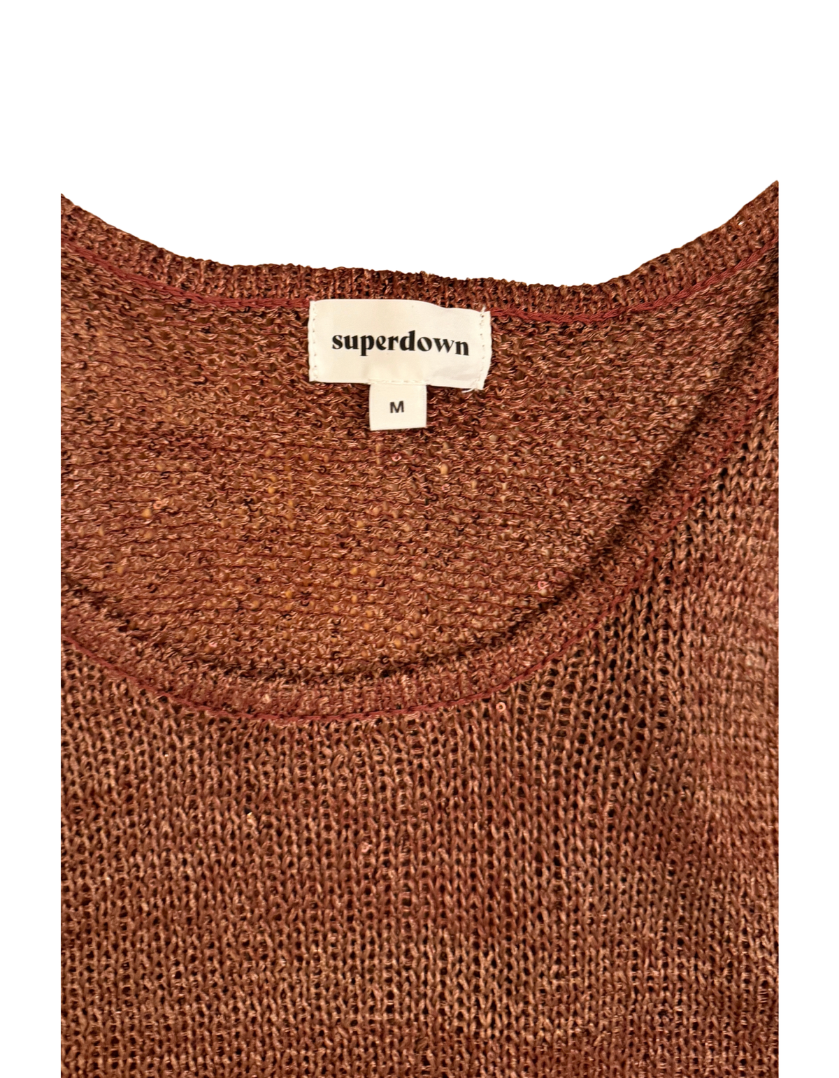 superdown Miranda Knit Top - Chocolate (Like New)