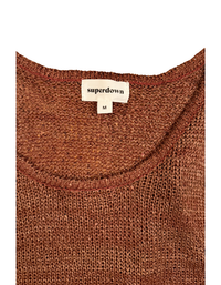 superdown Miranda Knit Top - Chocolate (Like New)