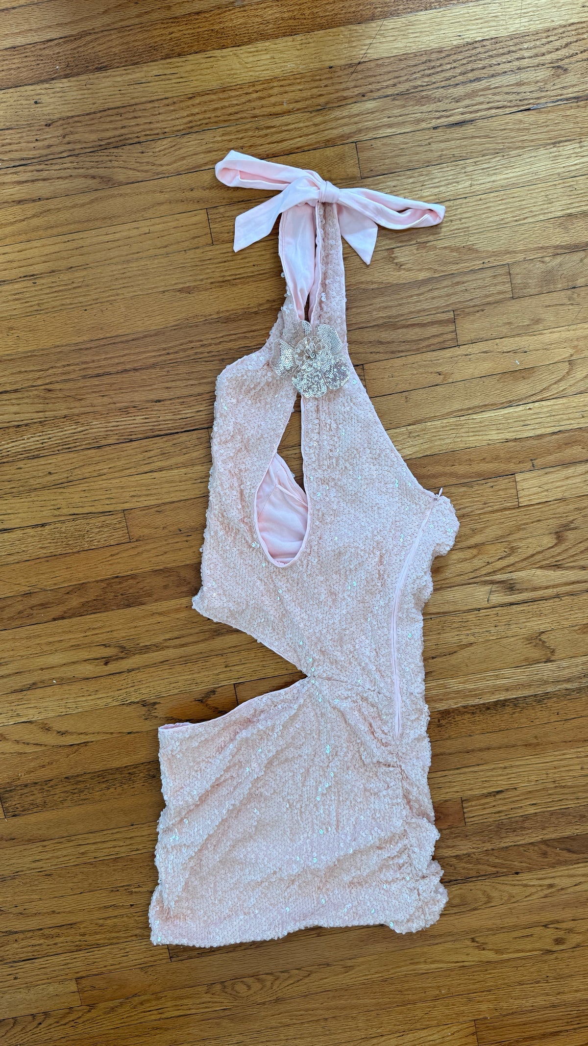 Outcast - Elisae Mini Dress Blush - Pink Sequin Mini Dress - XS (New With Tags)