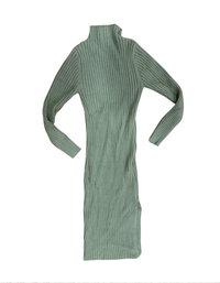 Lulus - Green Maxi Sweater Dress