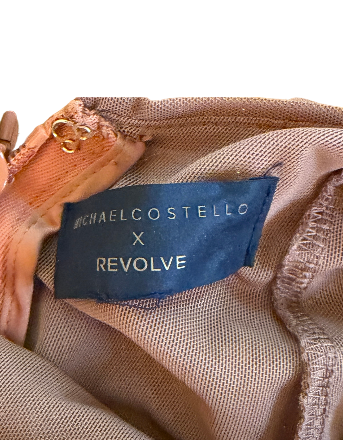 Michael Costello x REVOLVE Coletta Gown - Copper - S (Like New)