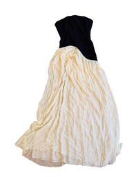 Lovers + Friends Alice Strapless Gown - Black & Cream - S (Like New)