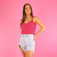 Ella Checkered Tank - FINAL SALE