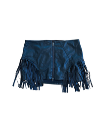 Superdown Riley Faux Leather Skirt - Black - S (Like New)