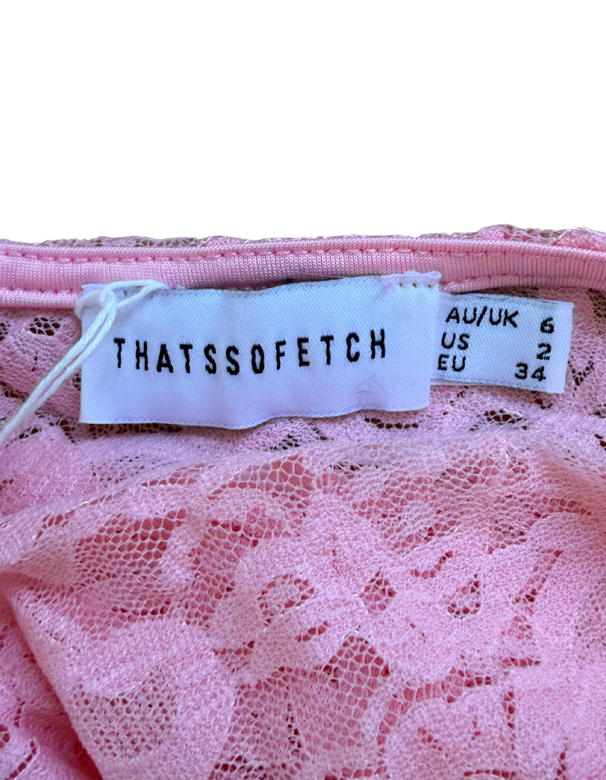 That's so Fetch - Nayla Lace Jumpsuit - Baby Pink - US 2 (Like New)