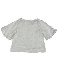 Everlane - White Puff-Sleeve Blouse - M (Like-New)