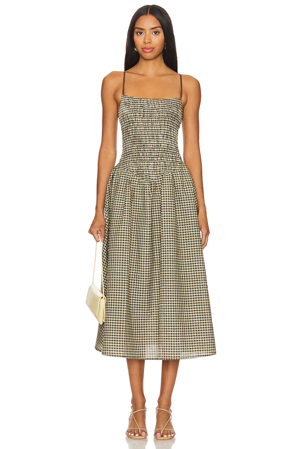 Après Studio -Ballerina Dress in Biscuit Plaid