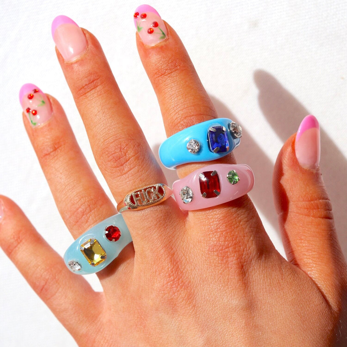 Resin Gem Rings - FINAL SALE