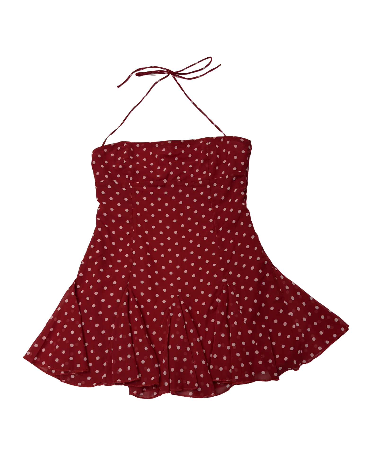 Princess Polly - Polka Dot Halter Mini Dress (Like-New)