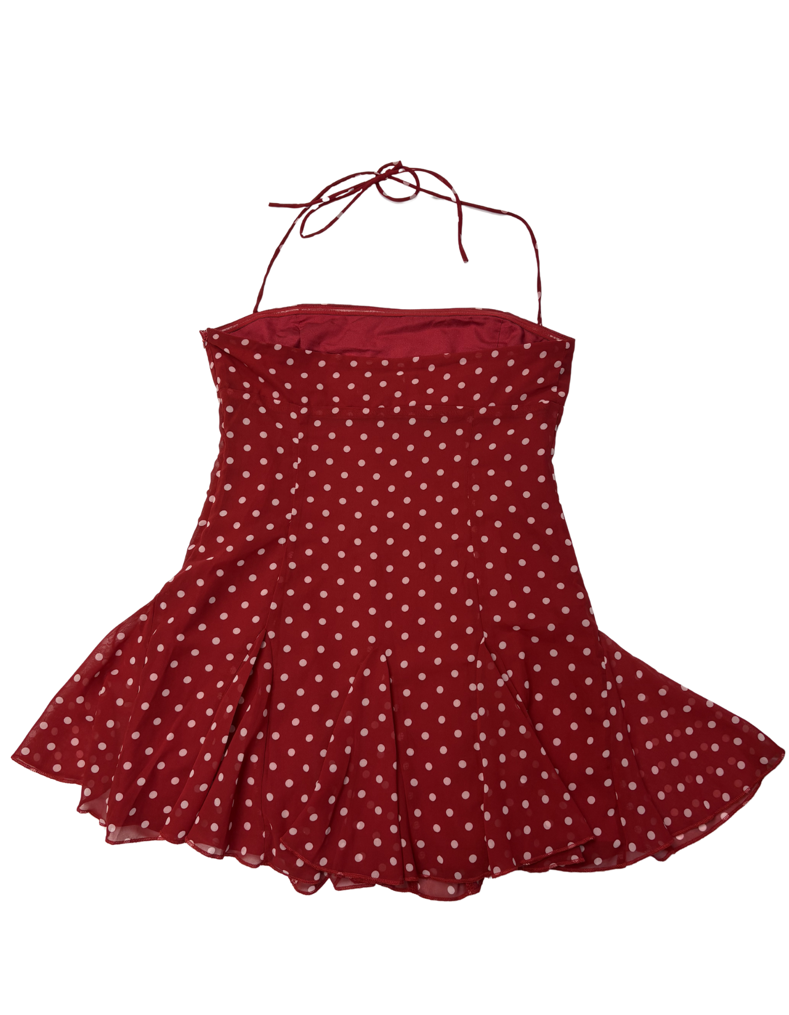 Princess Polly - Polka Dot Halter Mini Dress (Like-New)
