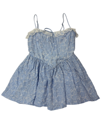 Majorelle - Jalan Mini Dress in Baby Blue - M (Like-New)