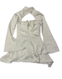 House of CB - Long Bell Sleeve Satin Corset Mini Dress - M (Like-New)