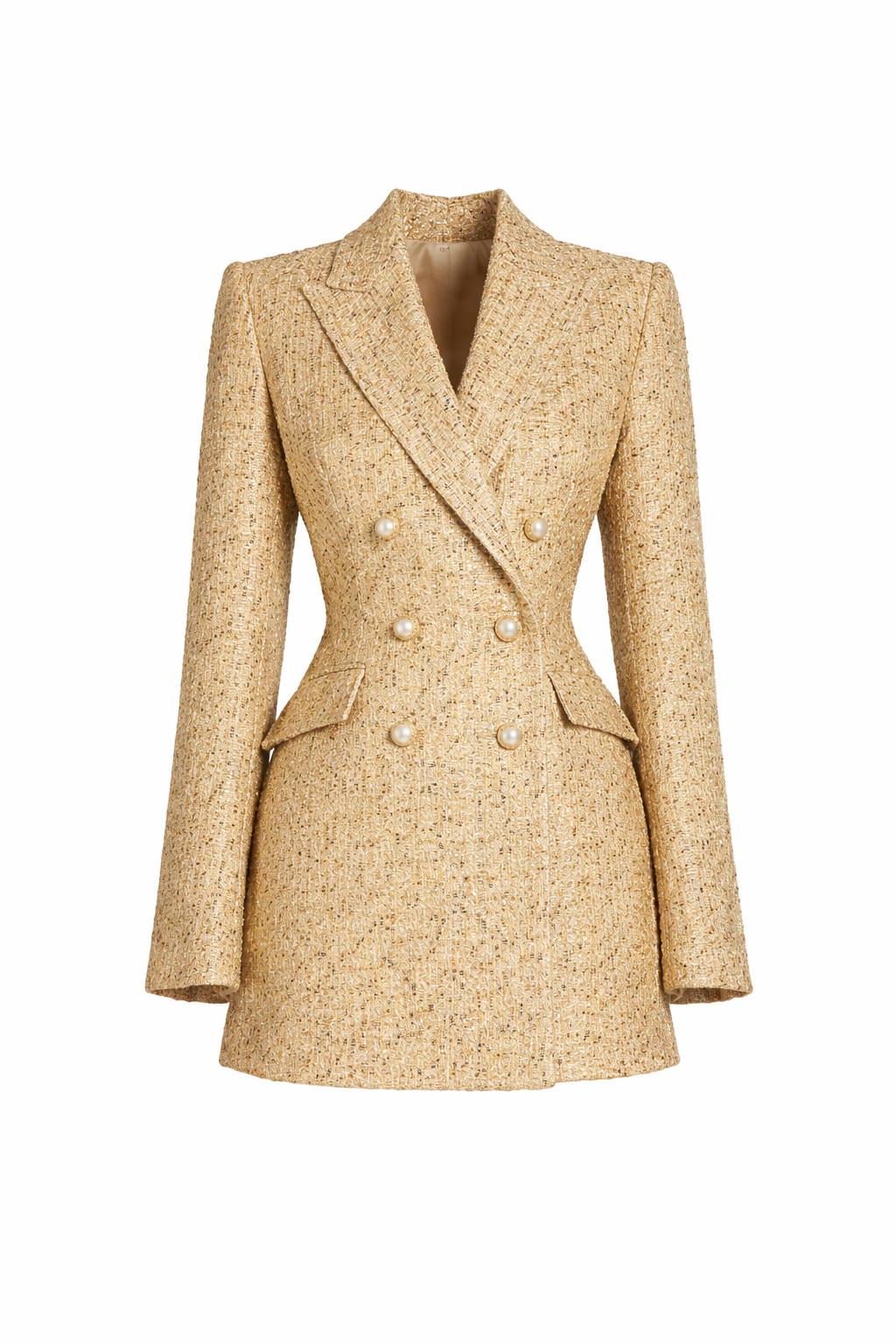 Nadine Merabi - Monica Gold Blazer Dress - XS (New with Tags)