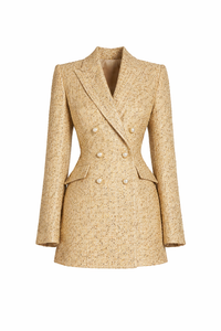 Nadine Merabi - Monica Gold Blazer Dress - XS (New with Tags)