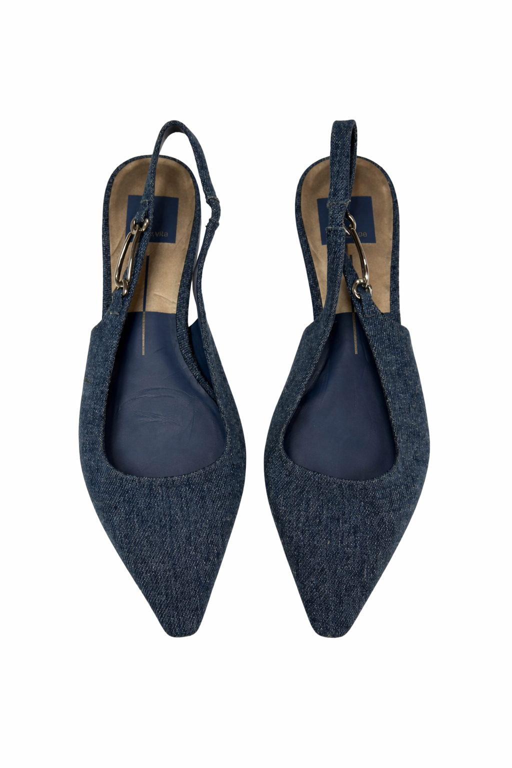 Dolce Vita - Denim Pointed Toe Flats - Size 8 (Like-New)
