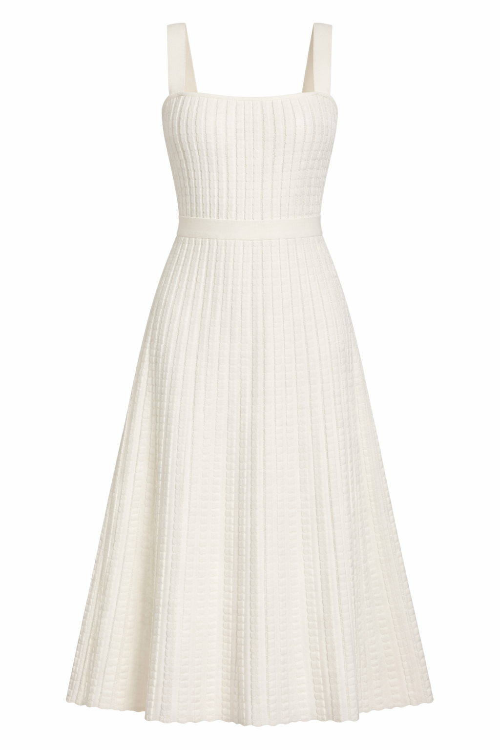 Herve Leger - Anastasia Midi White Dress - XS (Like-New)