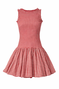 L'Academie - Marianna Gwen Mini Dress in Red & White - M (New with Tags)