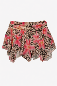 Third Charm - Mesh Asymmetrical Mini Skort - M (Like-New)