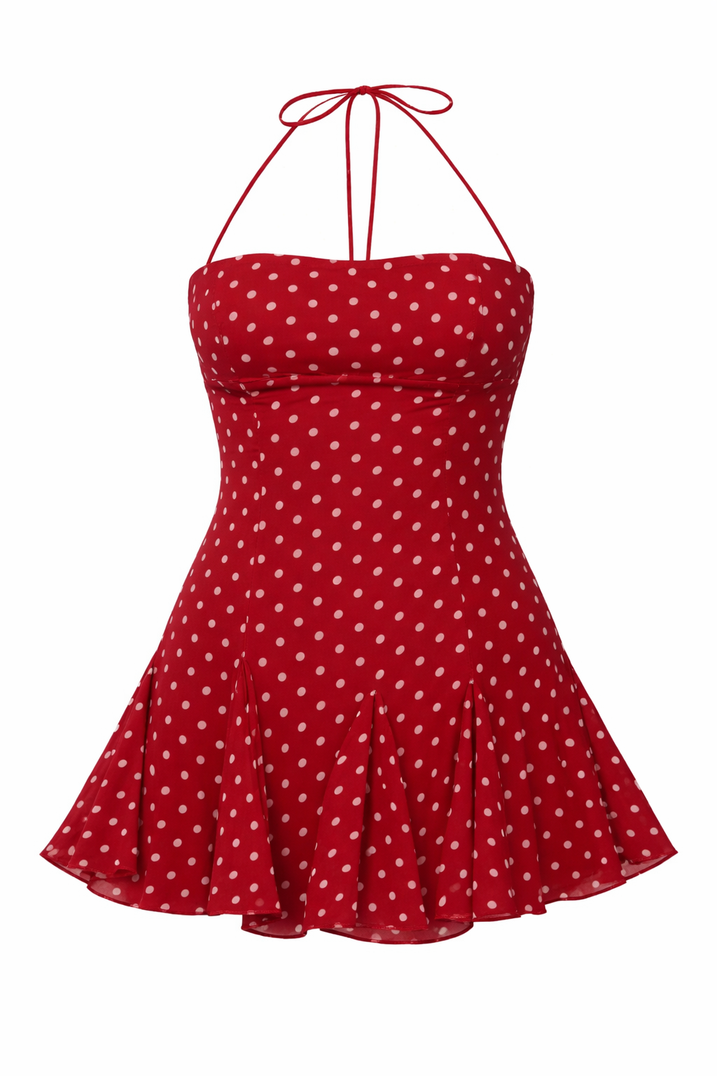 Princess Polly - Delamere Mini Dress Red Polka - US6 (Like-New)