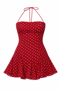 Princess Polly - Delamere Mini Dress Red Polka - US6 (Like-New)