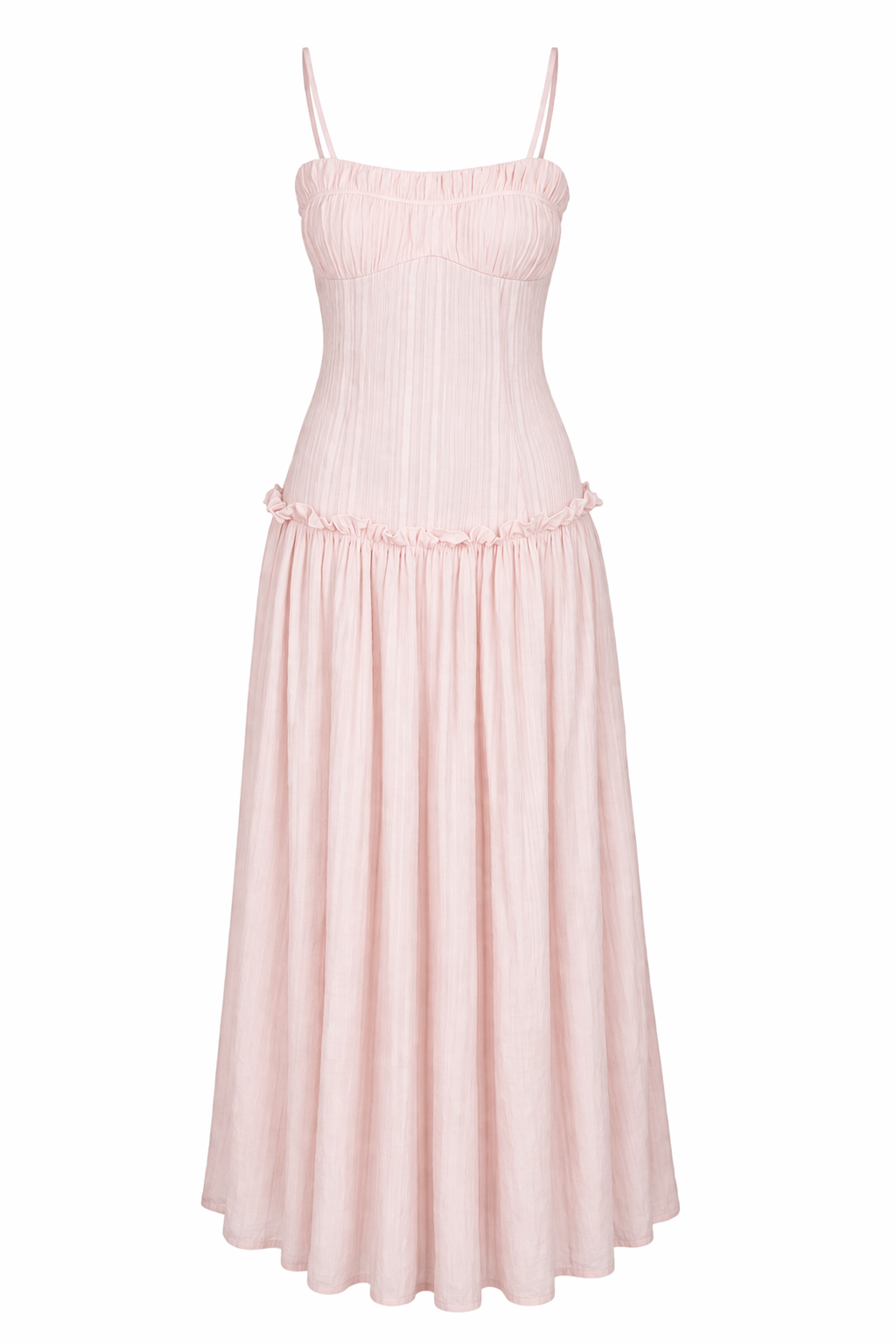 Peppermayo - Jacinda Drop Waist Maxi Dress - US6 (New with Tags) DETOURE Peppermayo - Jacinda Drop Waist Maxi Dress - US6 (New with Tags) DETOURE