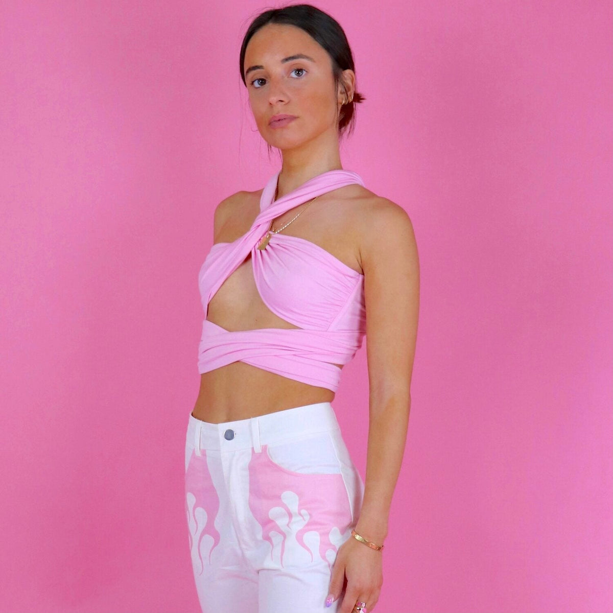 Wrap Me Up Pink Top - FINAL SALE