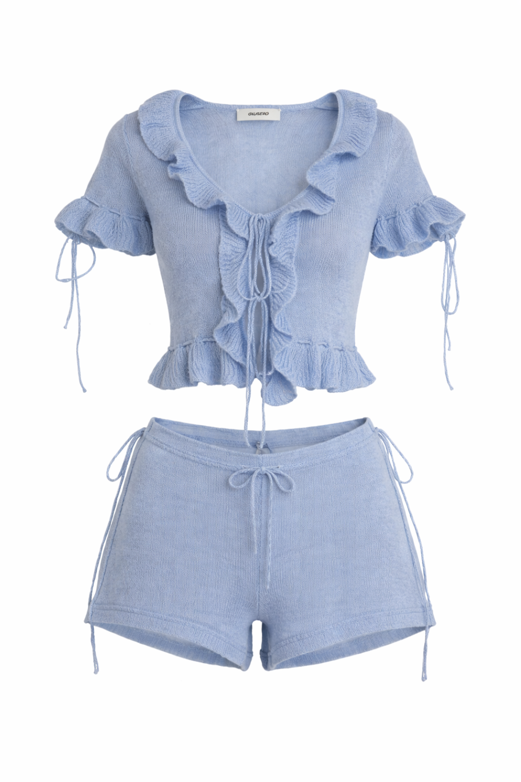 Guizio - Ruffle Knit Shorts Set - M (Like-New)