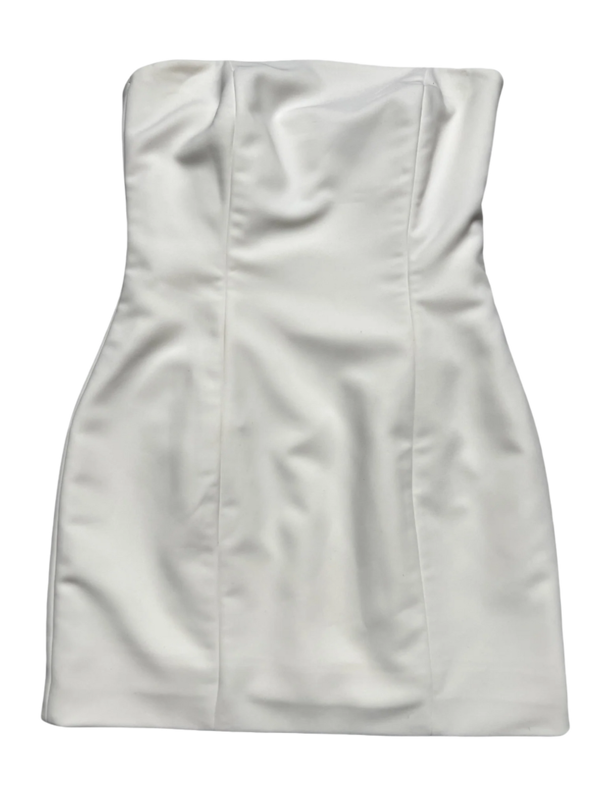 Nadine Merabi- White Mini Dress with Bow Attachment