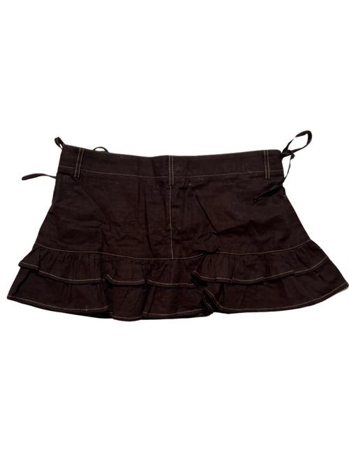 Edikted- Brown "Dev" Mini Skirt - NEW WITH TAGS