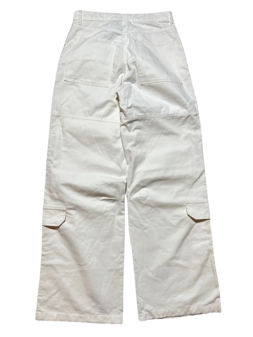 Zara- White Denim Cargo Pants