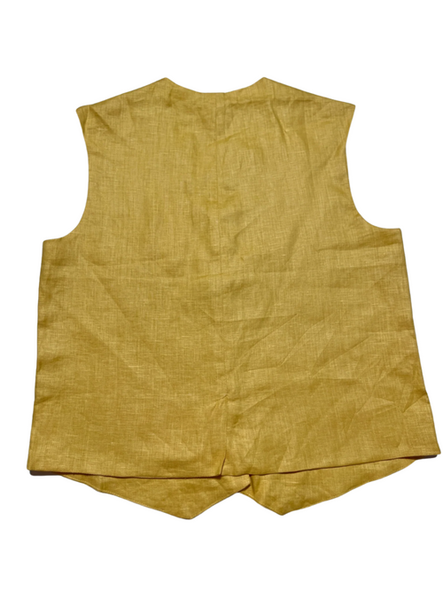 Donni- Yellow Linen Vest - NEW WITH TAGS