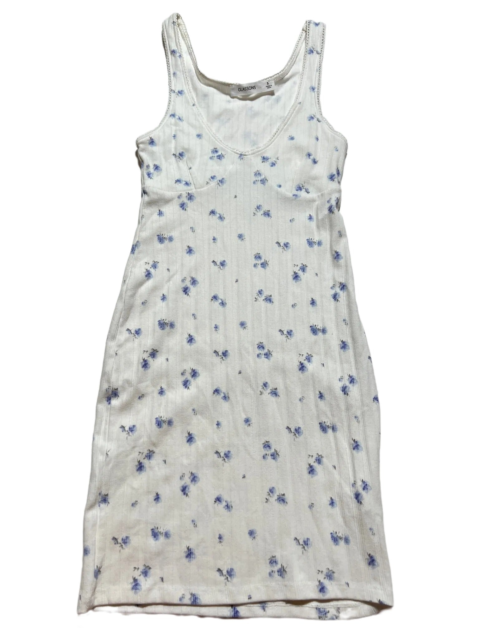 Glassons- White Floral Midi Dress – DETOURE