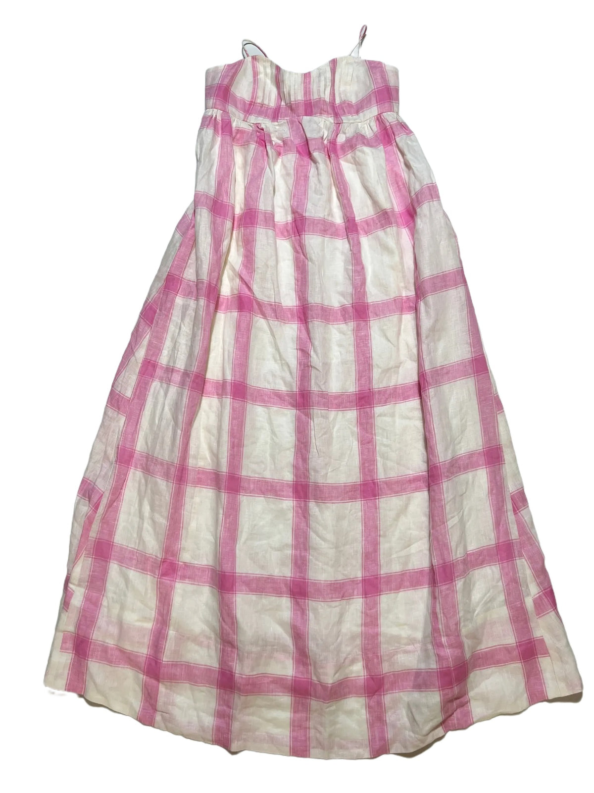 Maeve- Pink Checkered Maxi Dress