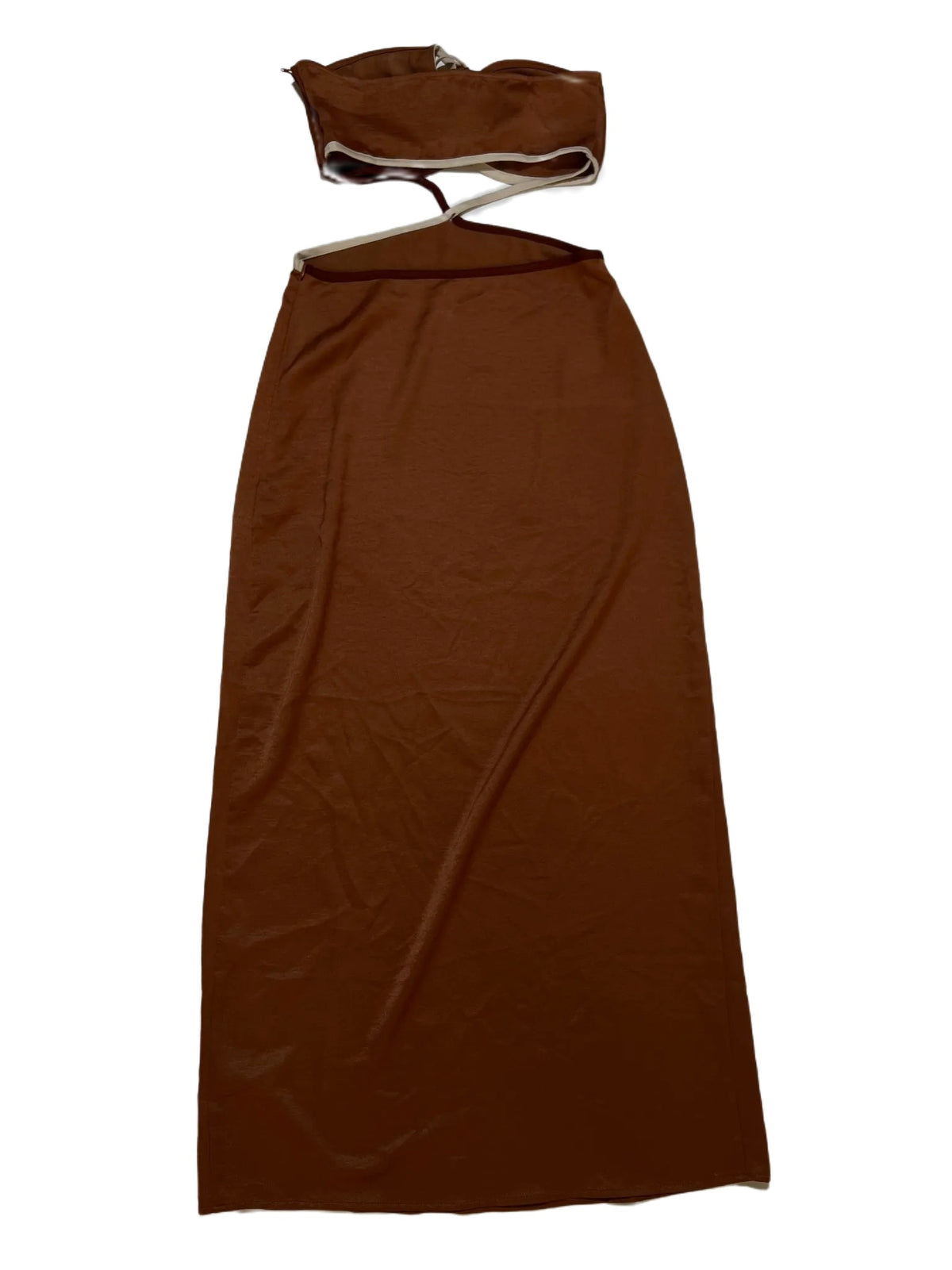 Meshki- Brown Cutout Maxi Dress