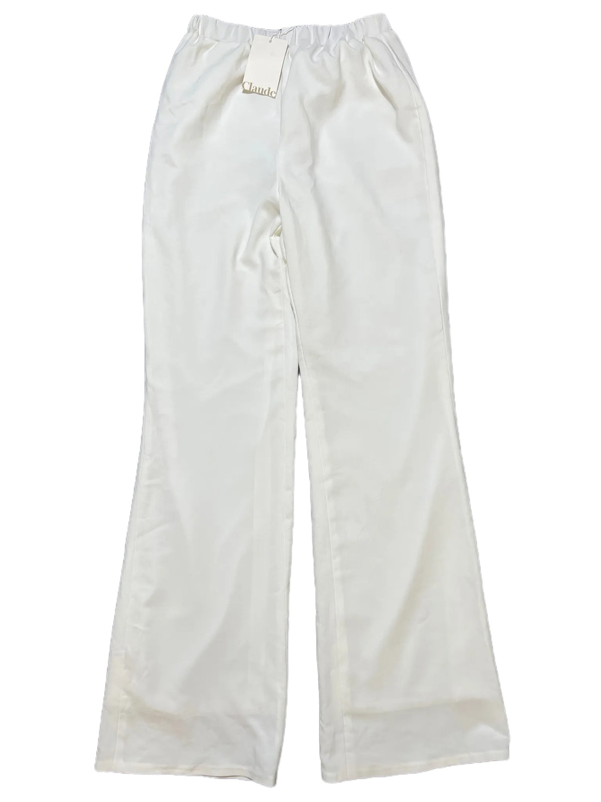 Claude- White Straight Leg Pants NEW WITH TAGS