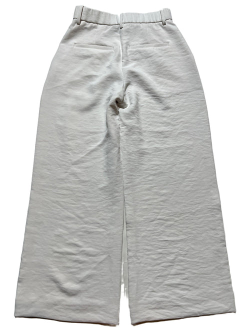 Abercrombie & Fitch- White Ultra Wide Trousers - NEW WITH TAGS