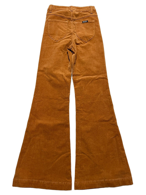 Rollas- Tan Corduroy Flare Jeans